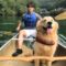 玉淀湖で犬とカヌー体験